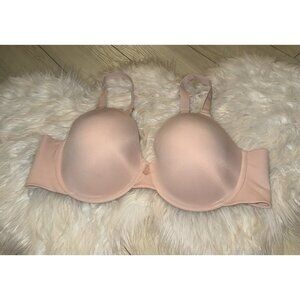 Vanity Fair Radiant Back Smoothing Bra Lined Underwire Womens 44C Pink 76326